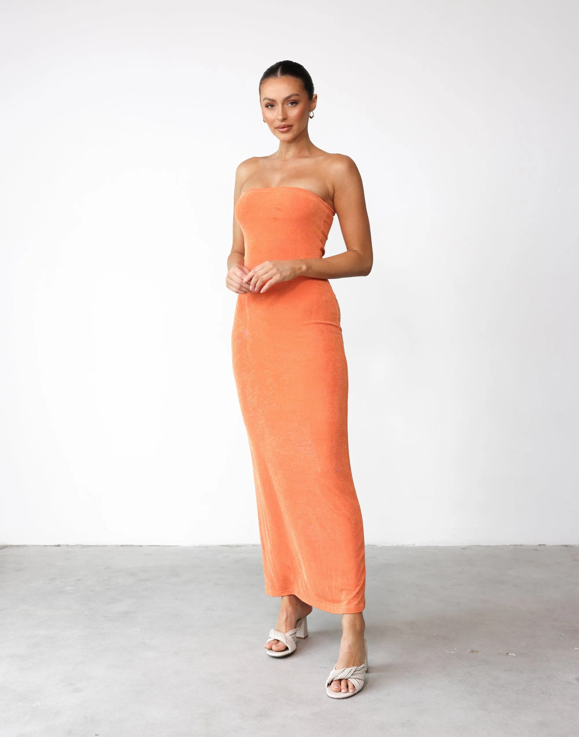 Abelle Maxi Dress (Papaya)