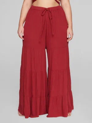 Ariella Tie Waist Tiered Pants