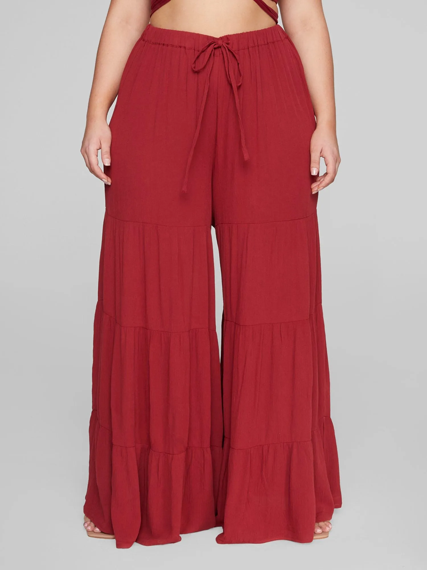 Ariella Tie Waist Tiered Pants