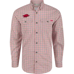 Arkansas Frat Tattersall Long Sleeve Shirt