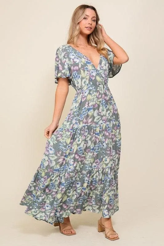 Arya Flora Maxi Dress