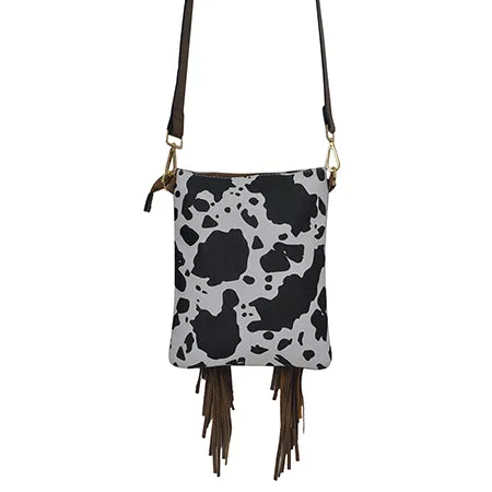 Black Cow NGIL Faux Leather Fringe Crossbody