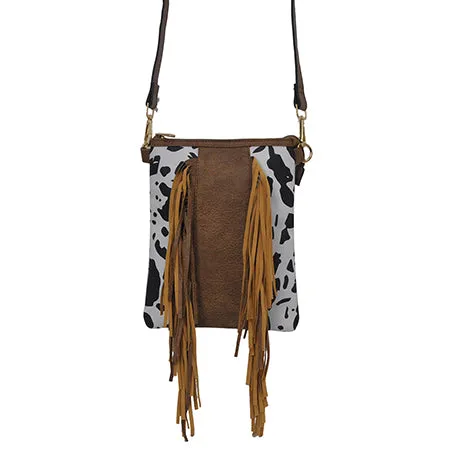 Black Cow NGIL Faux Leather Fringe Crossbody