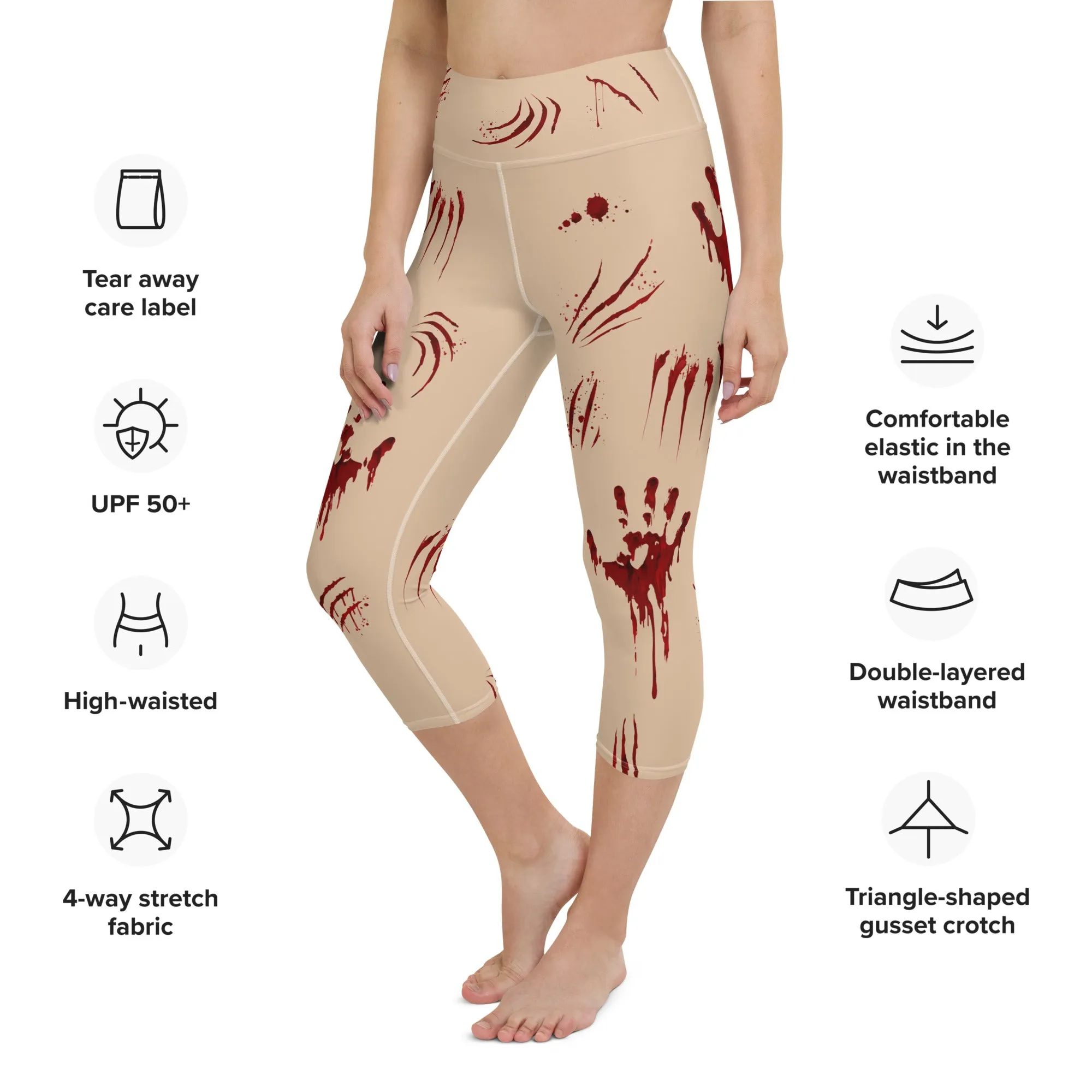 Bloody Halloween Yoga Capris