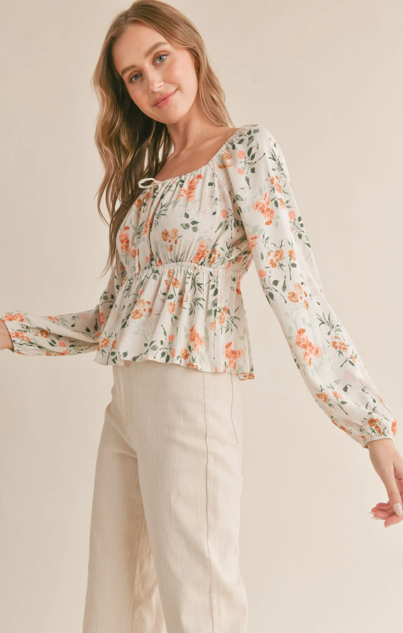 Bloom Brigade Peplum Top