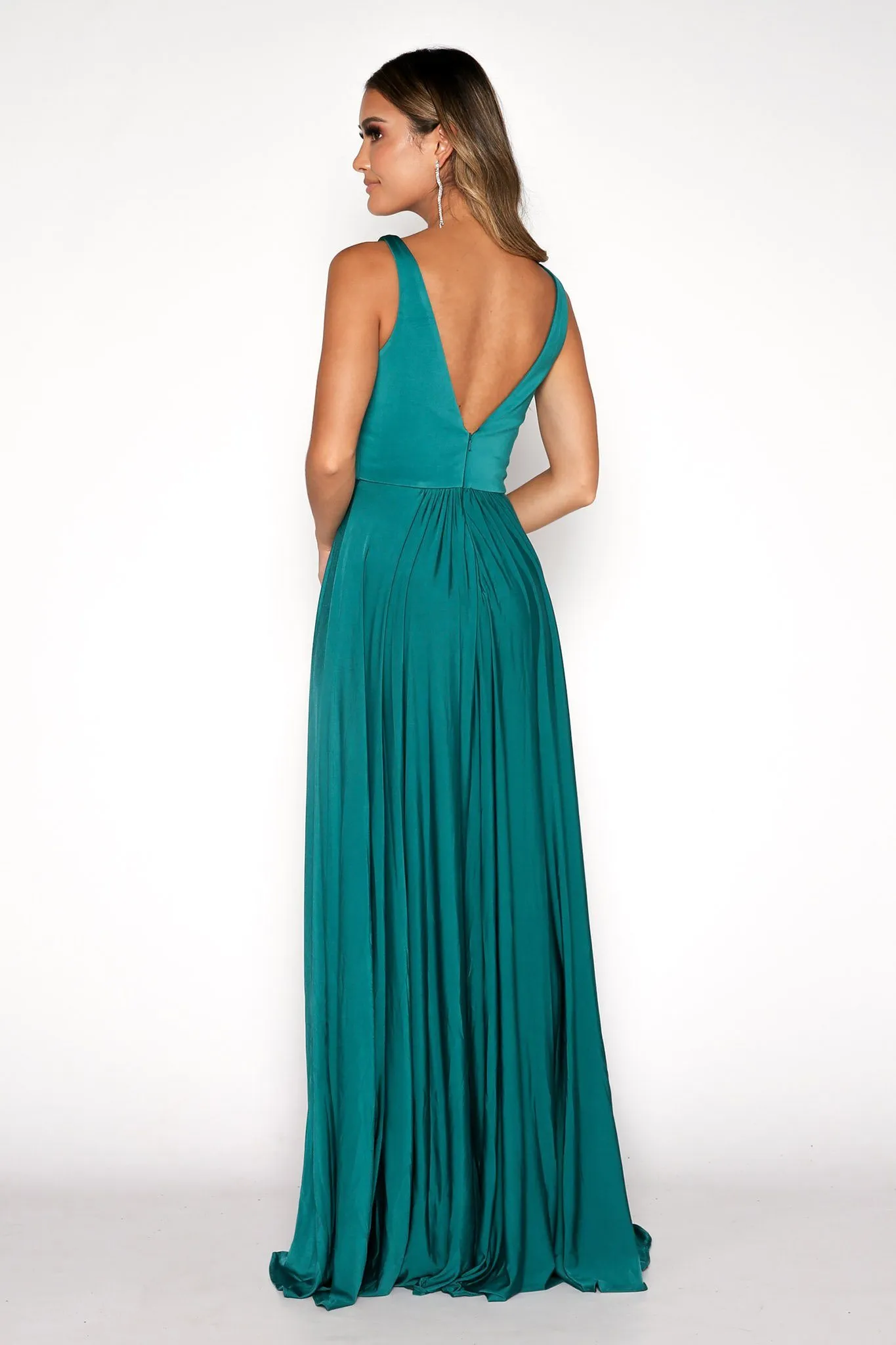 CATALINA A-Line Maxi Dress - Emerald