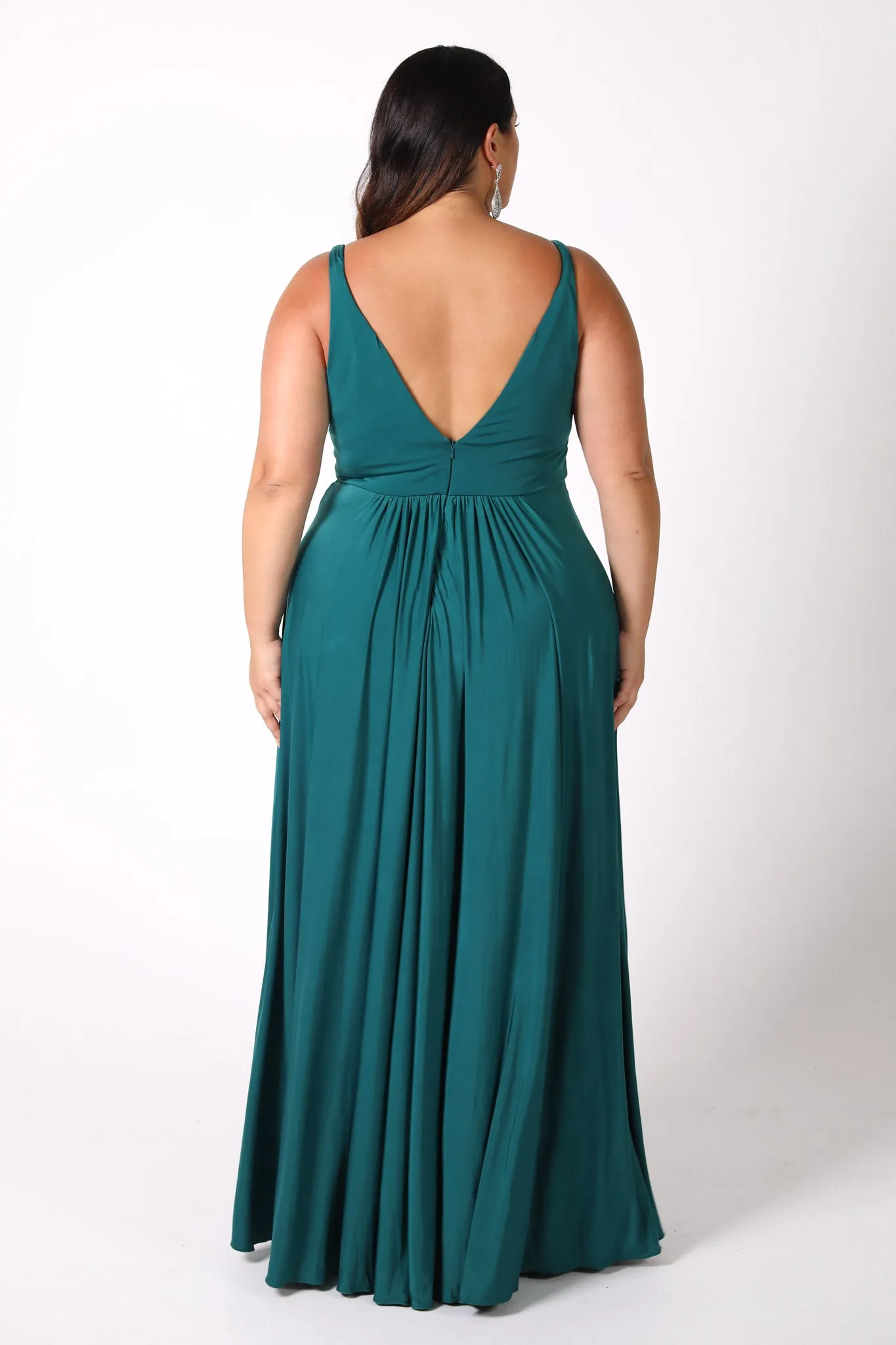 CATALINA A-Line Maxi Dress - Emerald