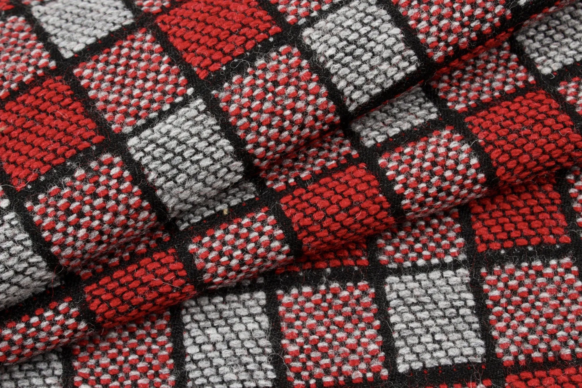 Checks Recycled Wool Jacquard for Coats - 4 colors available