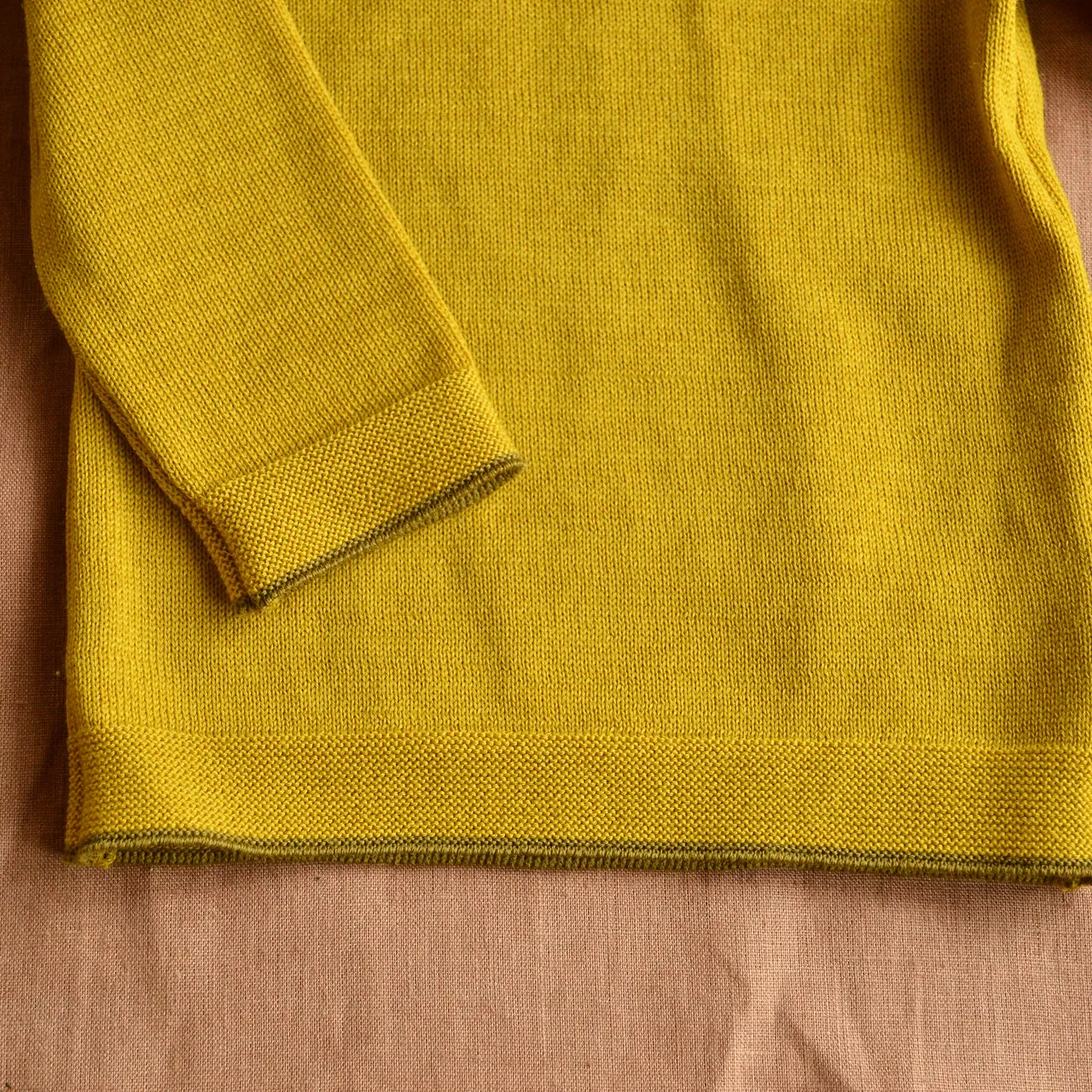 Classic Merino Kids Jumper - Curry (12-24m) *Last One!