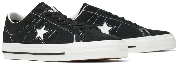 Converse One Star Pro Suede Low Top Black/Black/White