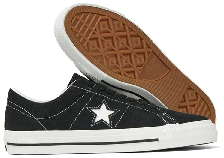 Converse One Star Pro Suede Low Top Black/Black/White