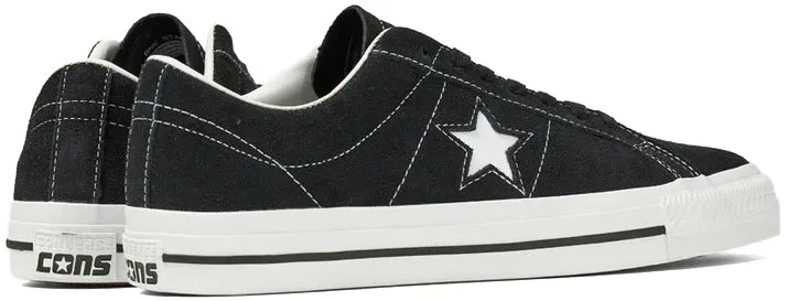 Converse One Star Pro Suede Low Top Black/Black/White