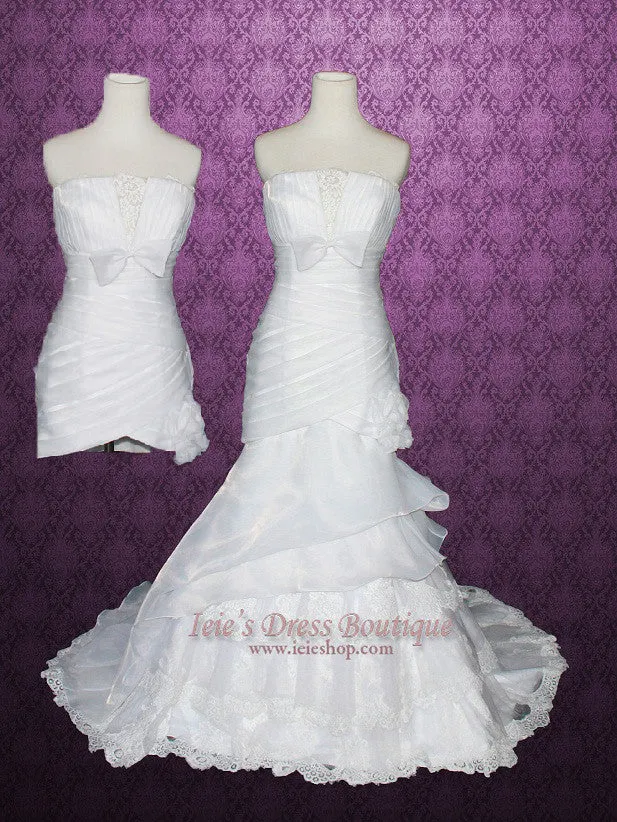 Convertible 2 Piece Detachable Mermaid Wedding Gown