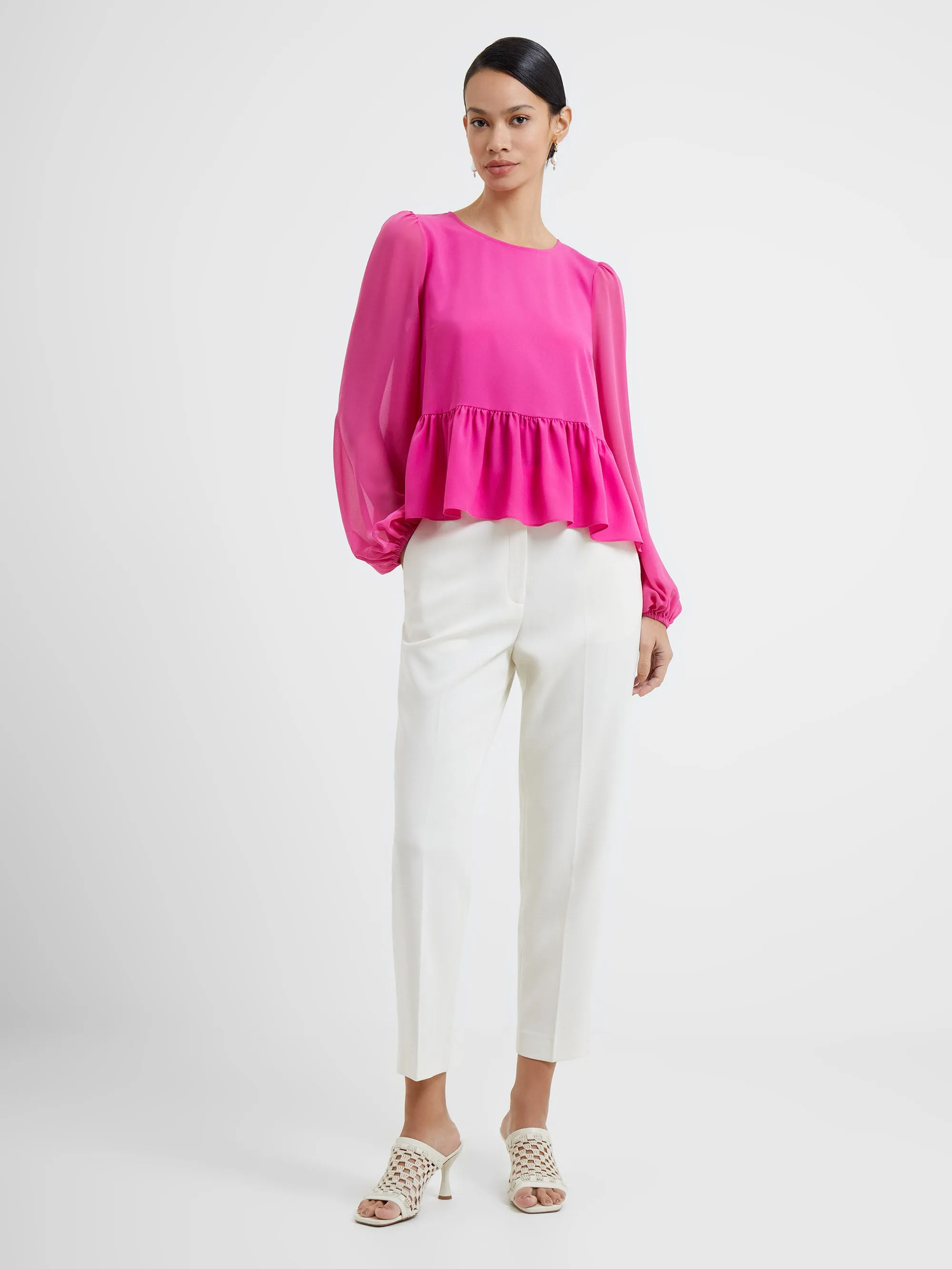 Crepe Light Georgette Peplum Top