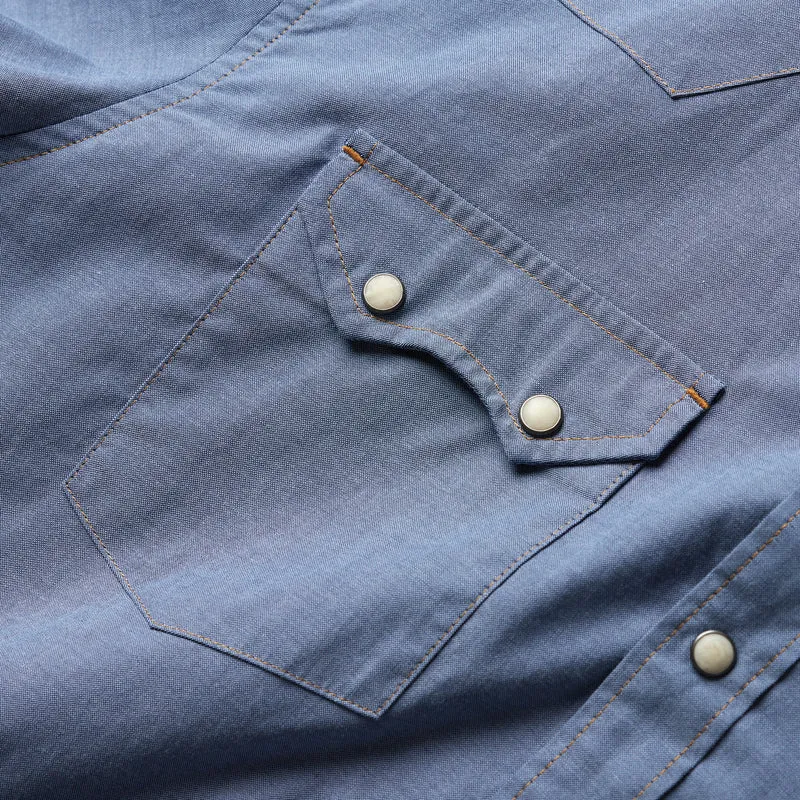 Crosscut Snapshirt | Classic Blue Chambray | Howler Bros