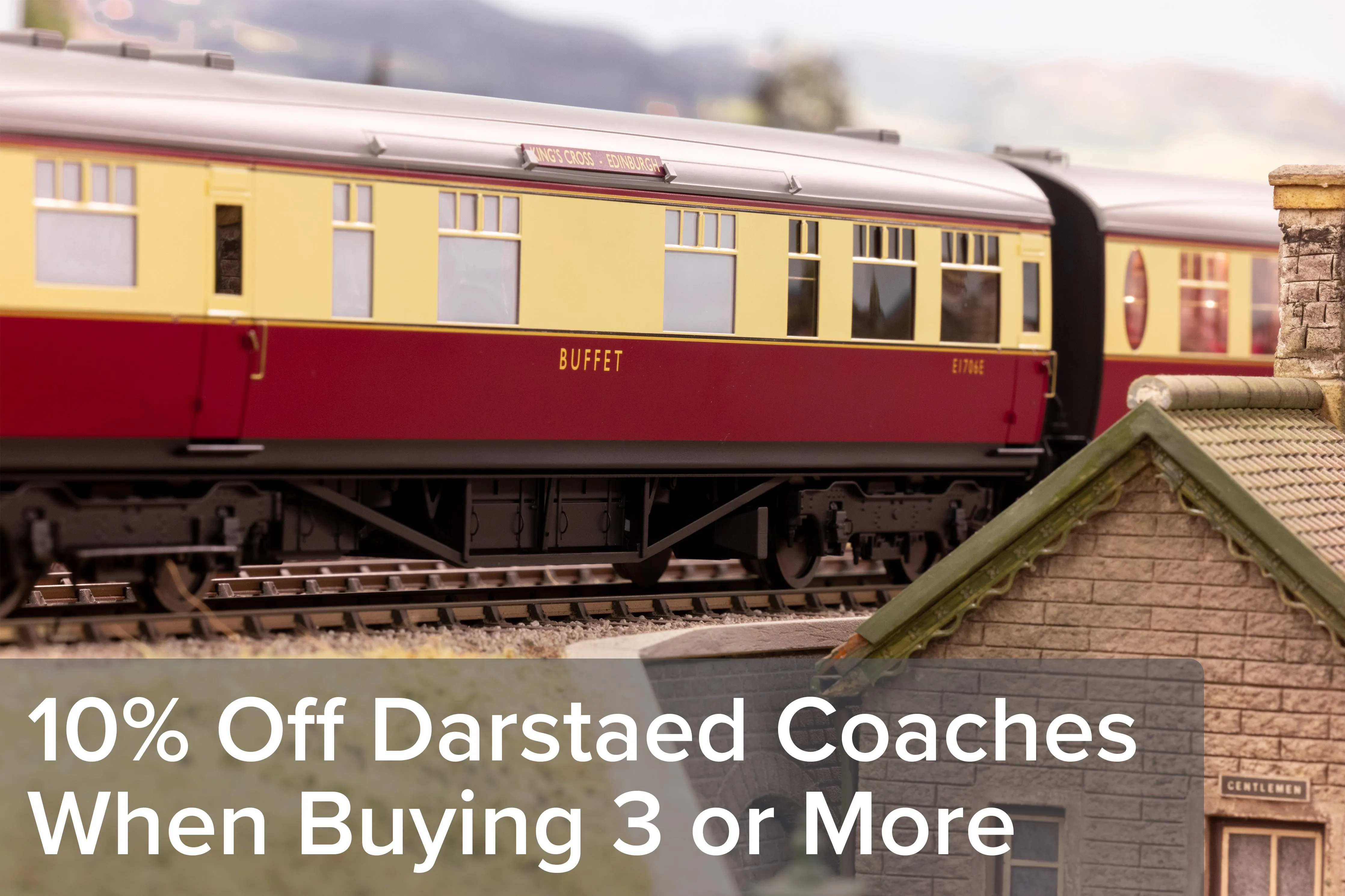 Darstaed D23-3-4 7mm Finescale O Gauge BR 57' Mk1 Composite with Lavatory (CL) Coach, BR Blue