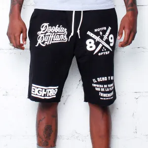 Doobious Ruffians French Terry Shorts Black