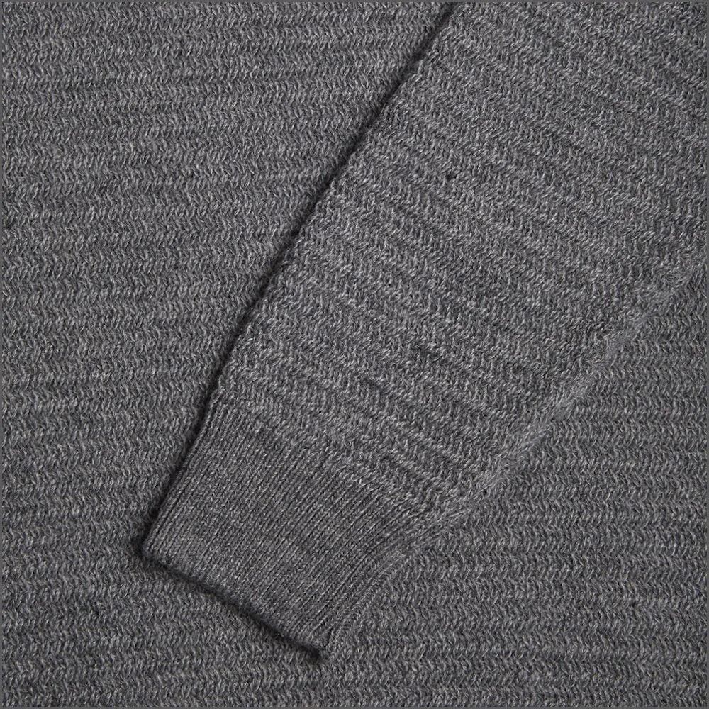 Drifter Grey Chunky Knit Crew Neck^