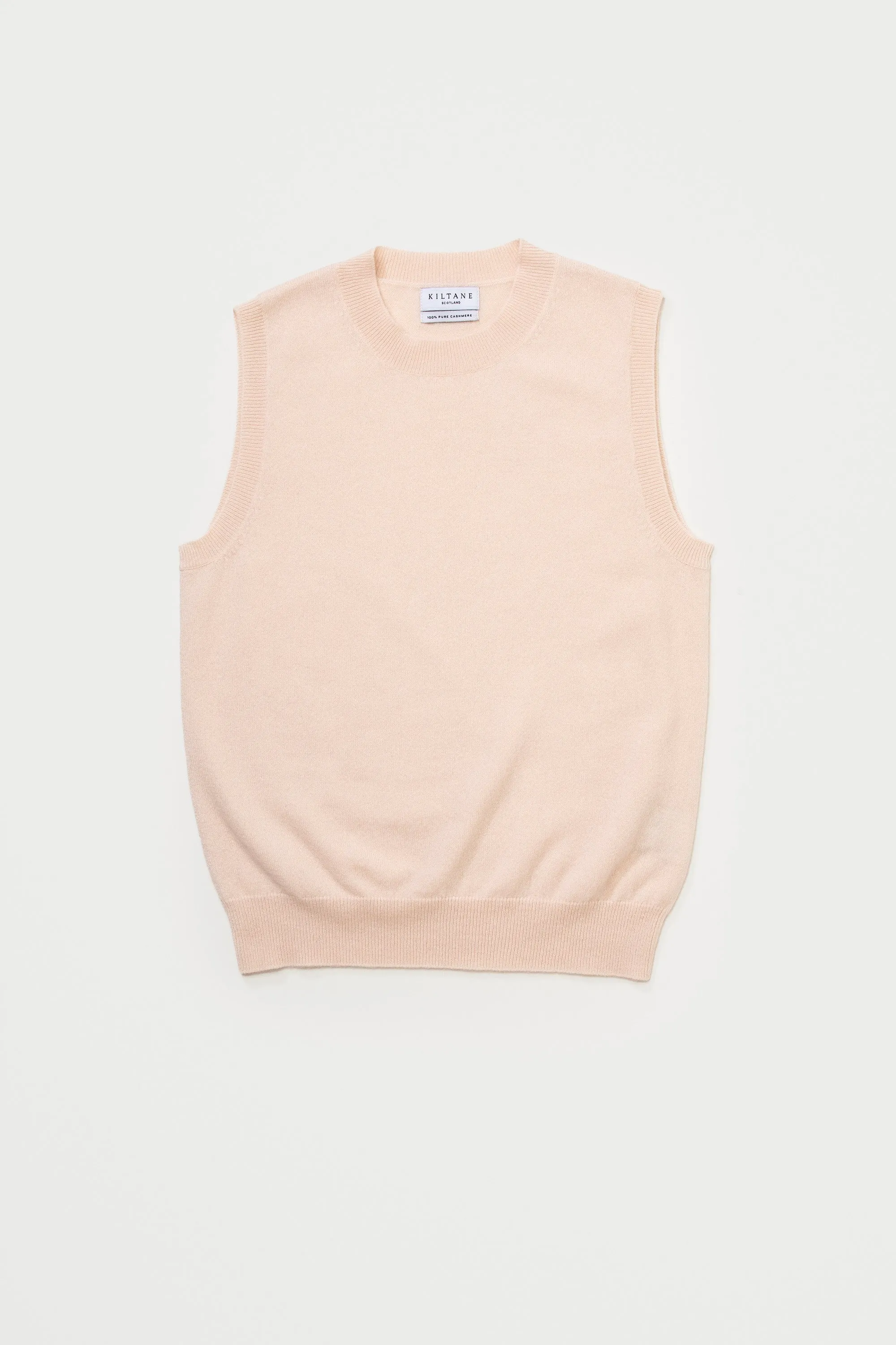 Edinburgh Cashmere Tank - Cream