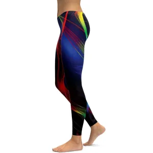 EDM Rainbow Strokes Leggings