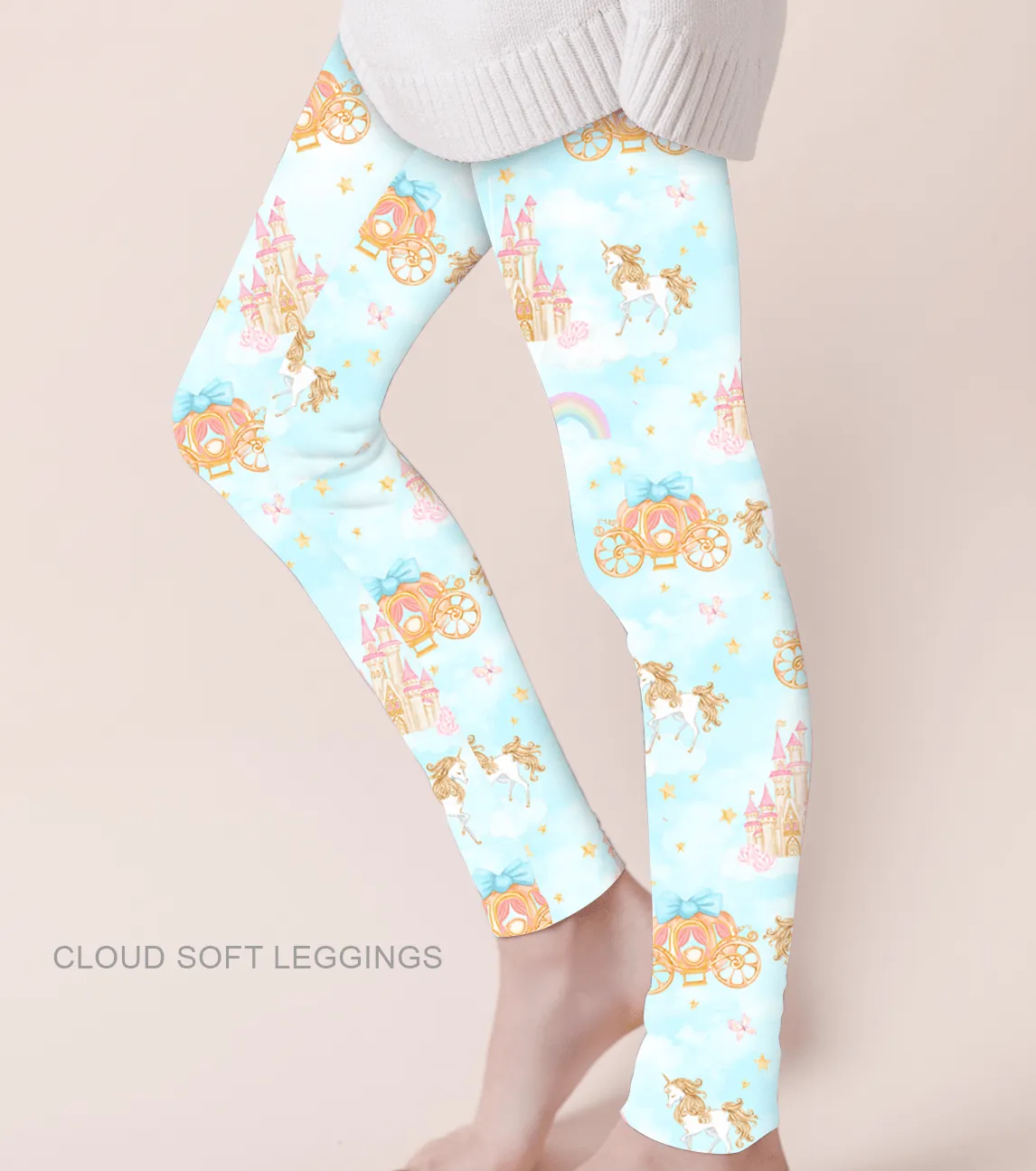 Enchanted Collection - Enchanted - Adult & Kids Casual Cloud Soft Yoga Band Leggings