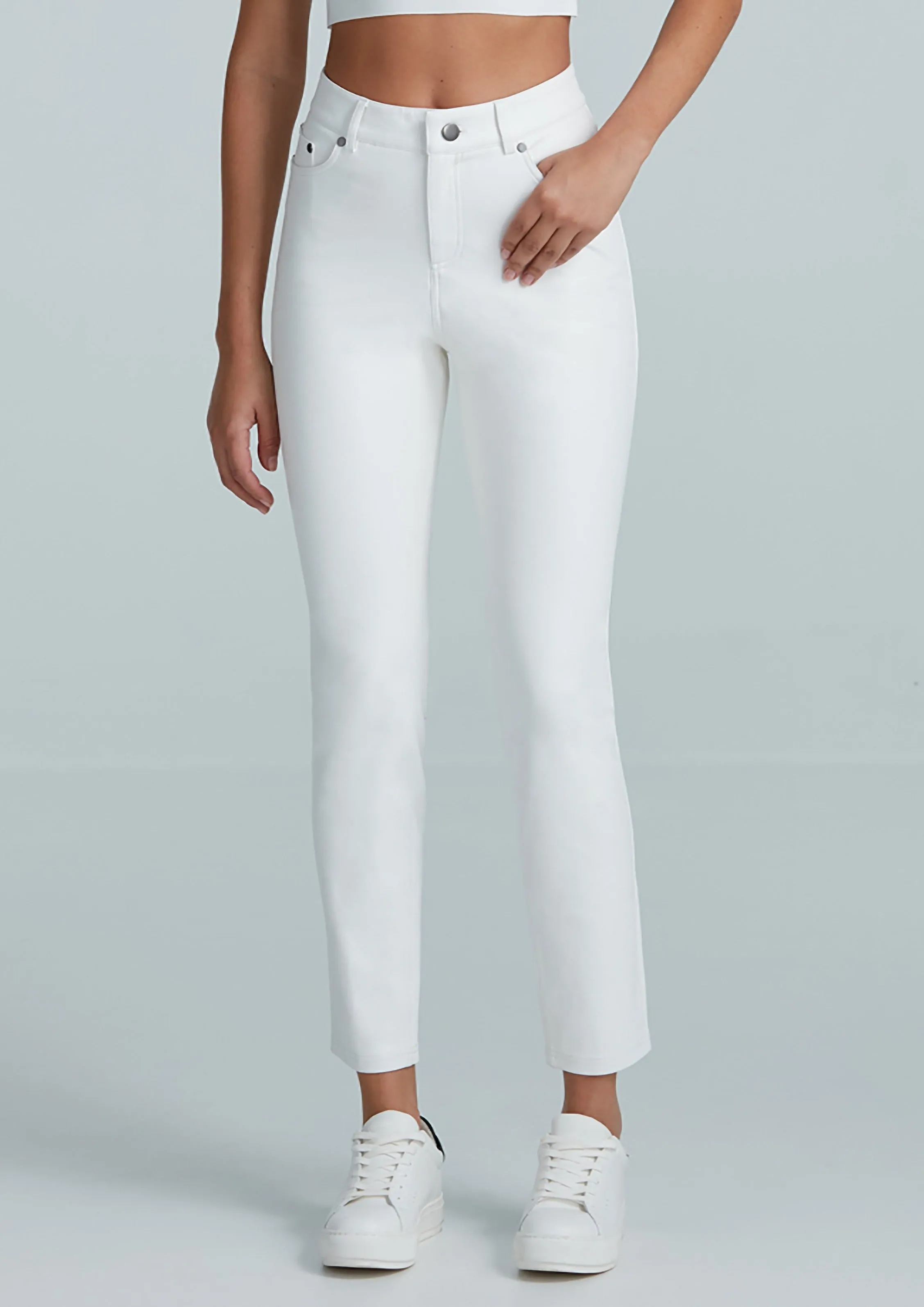 Faux Leather Five Pocket Pant