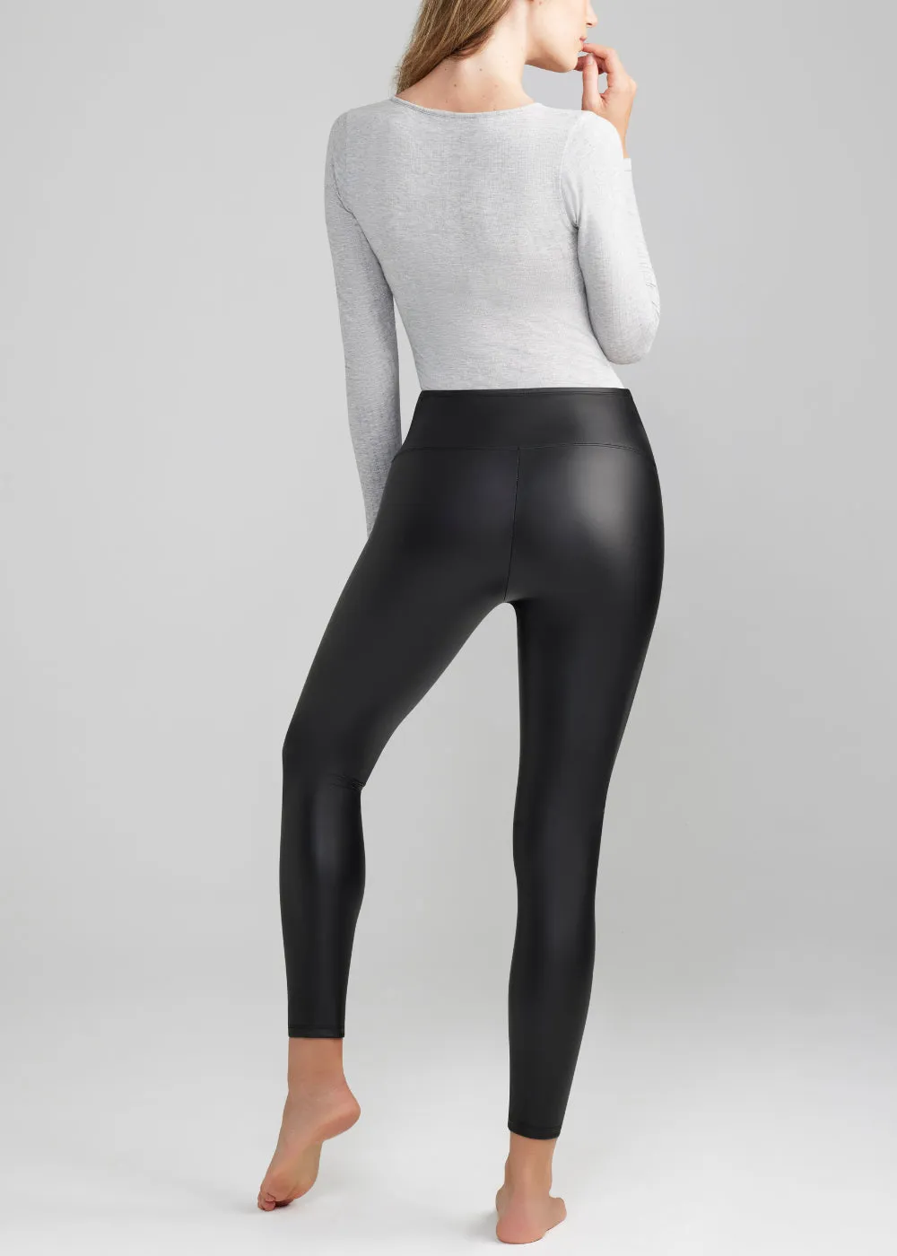 Faux Leather Shaping Legging