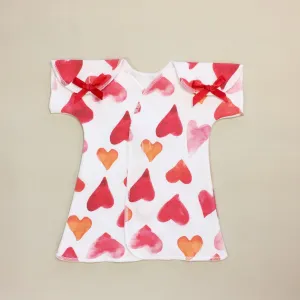 Fit & Flare NICU Dress Watercolour Hearts