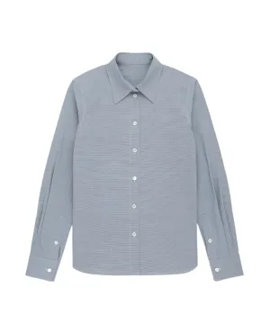 Fitted Collared Shirt in Blue