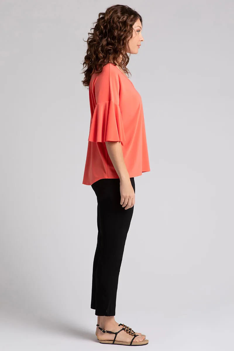 Flutter Dolman Top | Coral