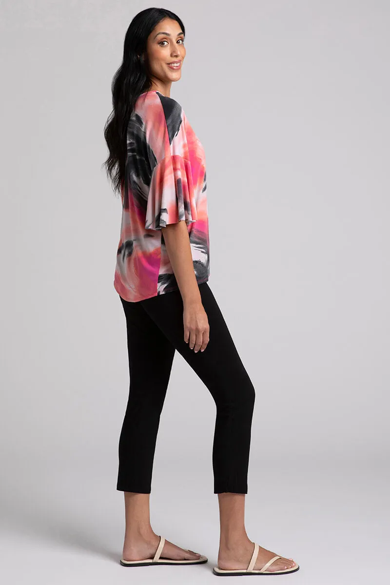 Flutter Dolman Top | Marble Print