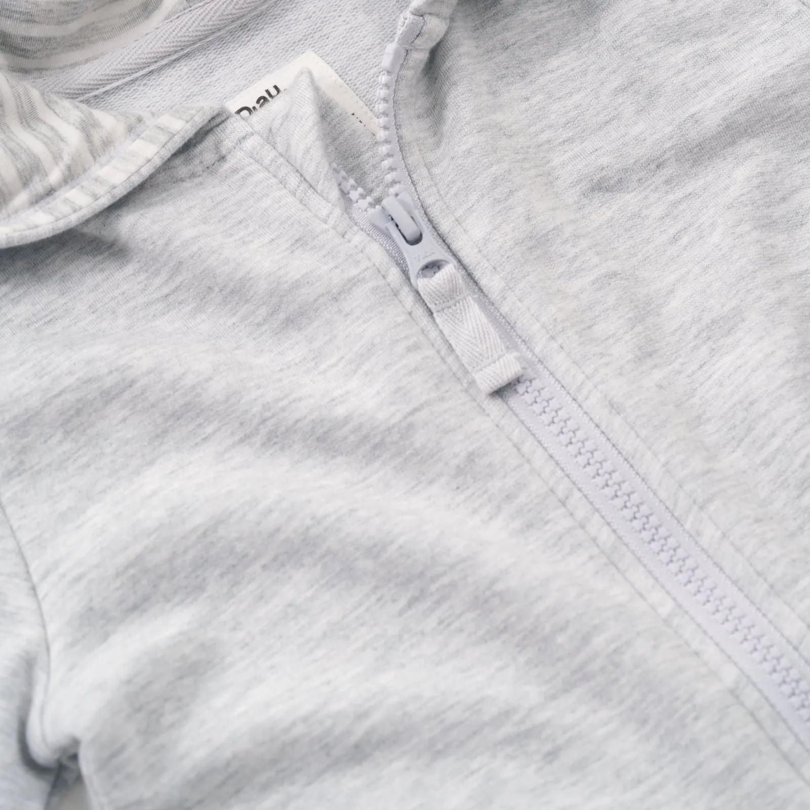 Light Heather Gray Peplum Hoodie