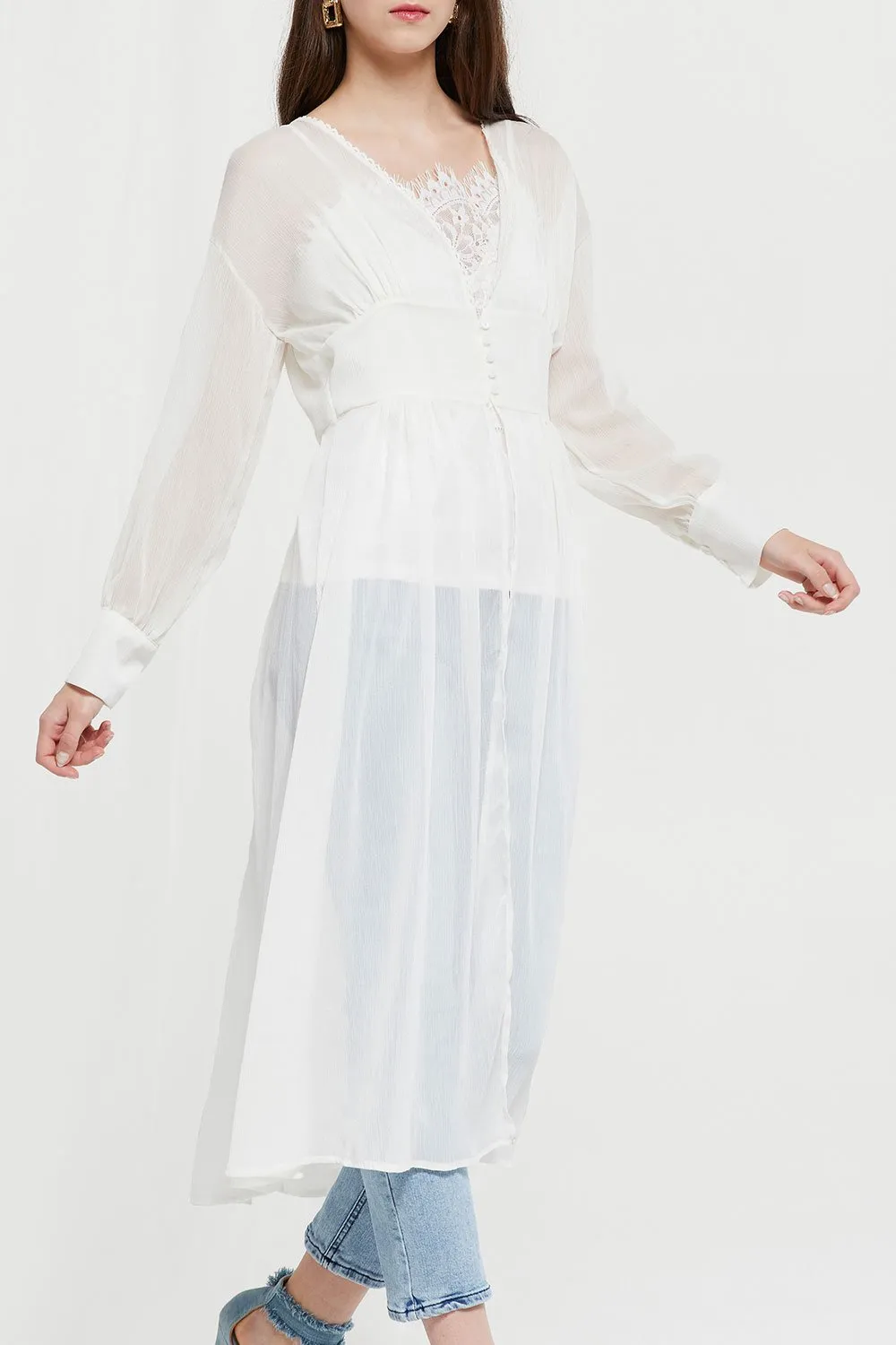 Luciana Sheer Robe Dress