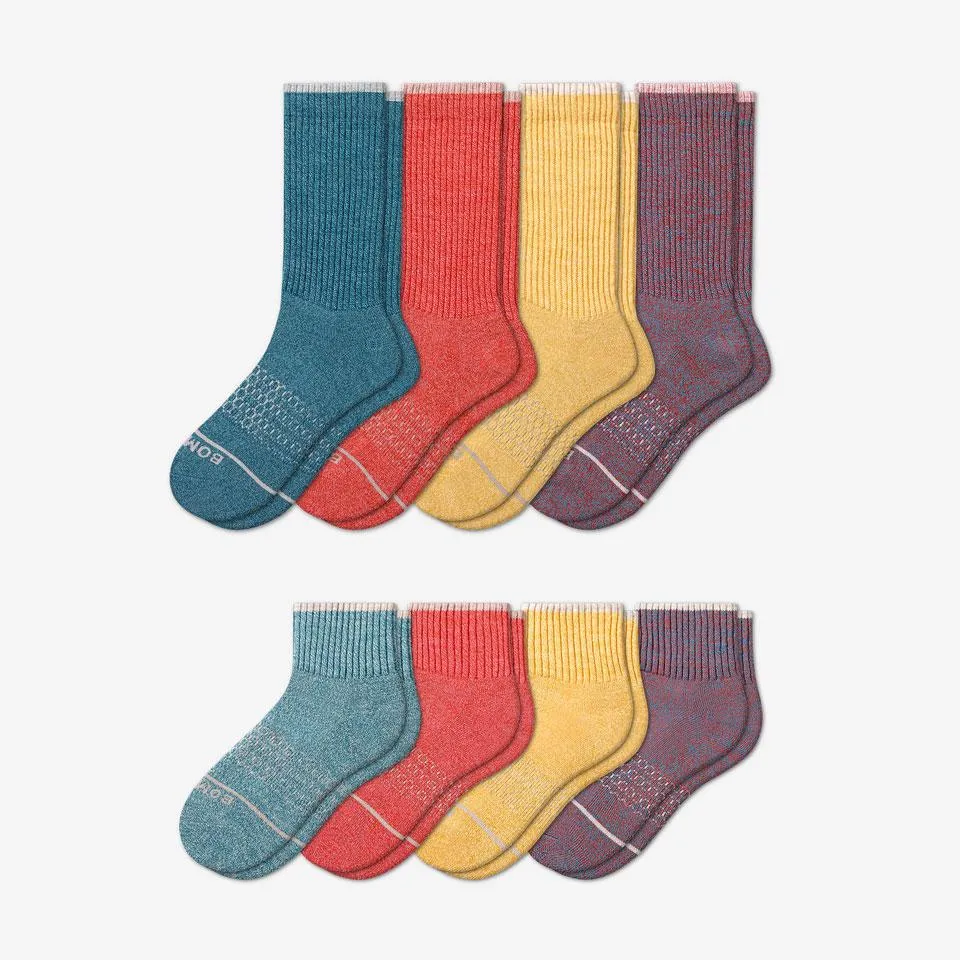 Men's Merino Wool Calf & Quarter Sock 8-Pack