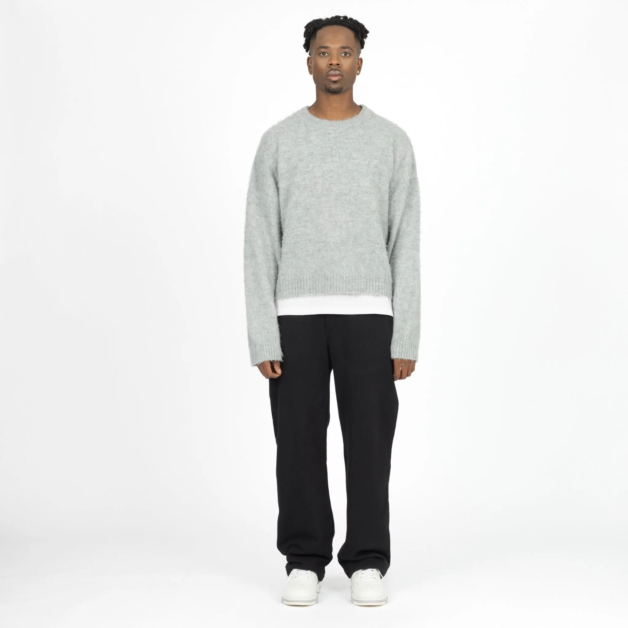 Mohair Sweatshirt - Glacial Grey