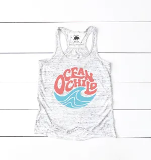 Ocean Child Retro flowy racerback tank top