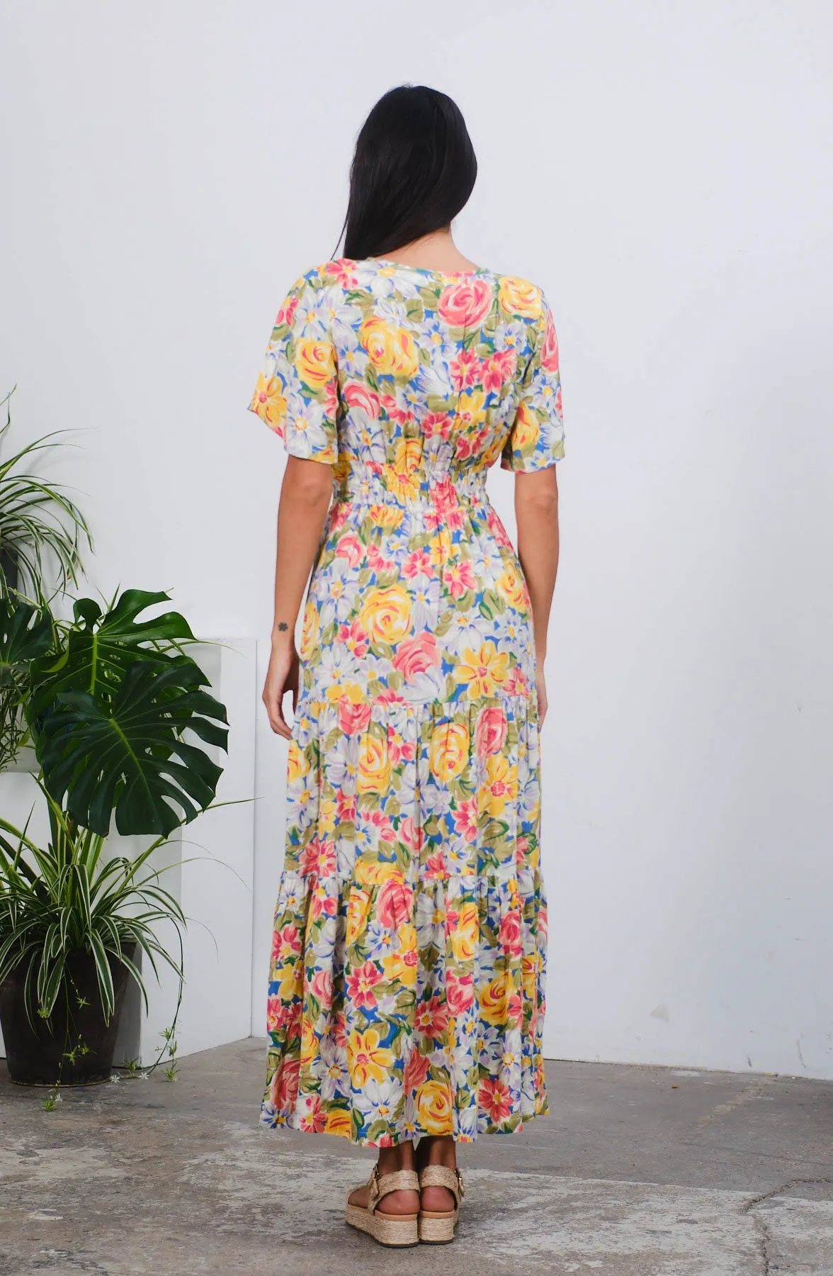 Raquel Dress in Botanical Print