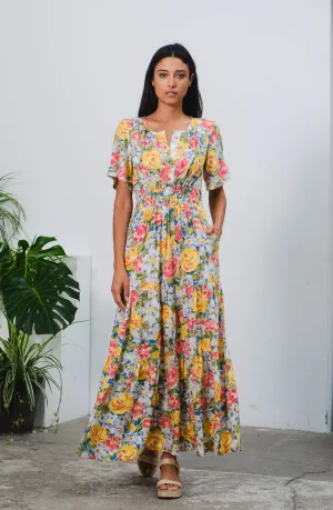 Raquel Dress in Botanical Print