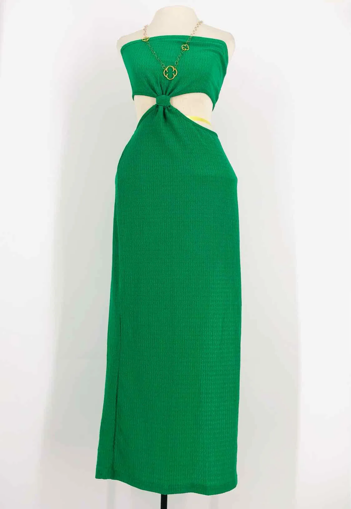 Shein Size 6 Green Knit Maxi Dresses Dress