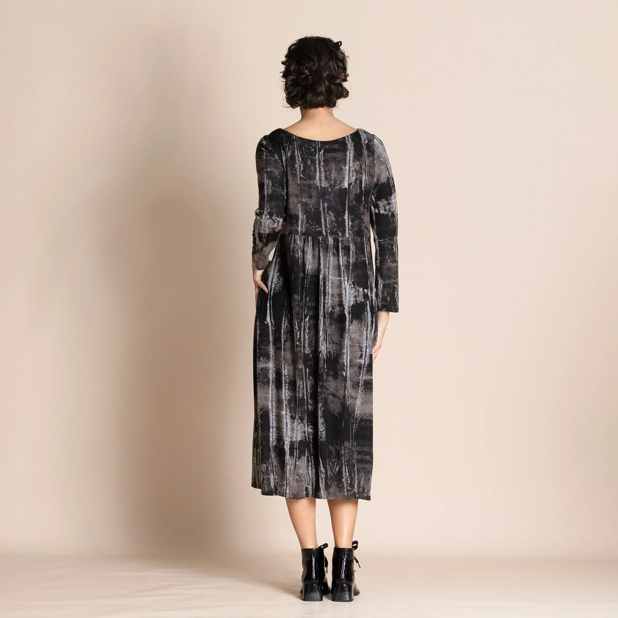 shibori knit romance dress