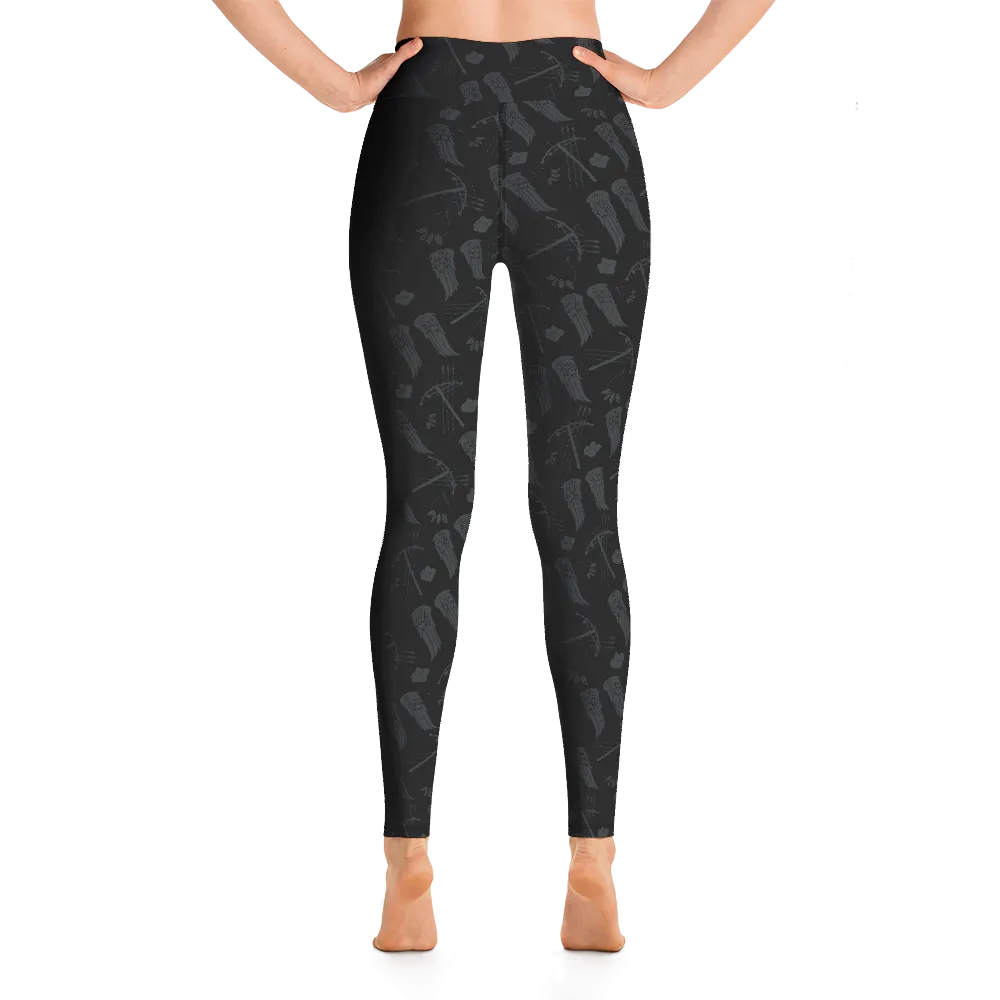 The Walking Dead Icons Women's All-Over Print Yoga Leggings